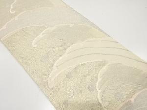 絽荒波模様織出し袋帯